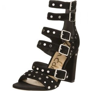 SAM EDELMAN York Suede Stud Heels 8